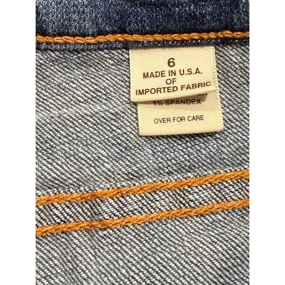 VTG Frankie B. Y2K Low Rise Straight Leg Jeans Blue Denim 6 2000's Hip Hugger - Picture 4 of 11